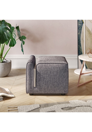 Paris Cepli Ve Dergilikli Puf, Oturma Odası, Antre Puf, Gri Gri