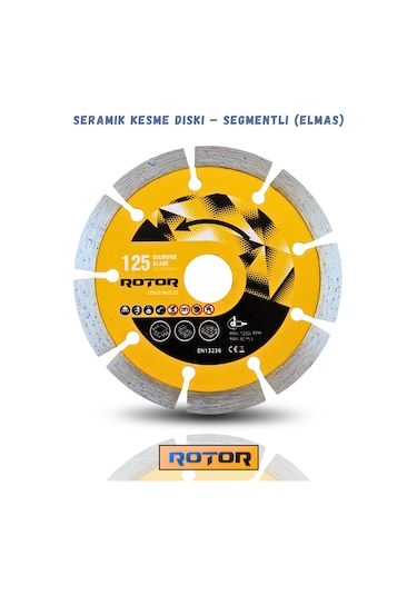 6'li Disk Seti 125x22,23 Metal+seramik+ahşap Set 6 Parça