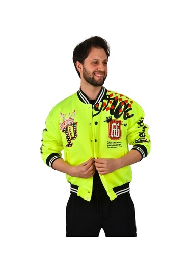 Deepsea Erkek Sarı Çıtçıtlı Kolej Mont 2304764 Sarı