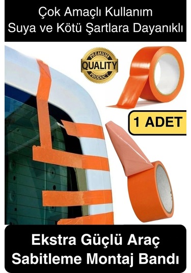 İz Bırakmaz 50 Mm X 30 Mt Araba Montaj Bandı Oto Araç Sabitleme Bant Ekstra Güçlü Suya Dayanıklı