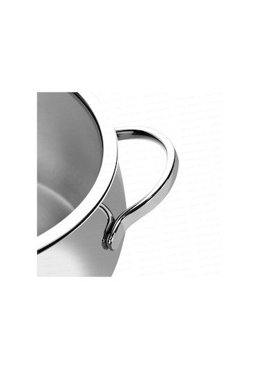 Nehir Silver Lüks 8 Parça Paslanmaz Çelik Tencere Seti