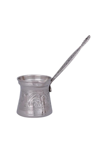 İşlemeli Klasik Cezve No:4 Beyaz