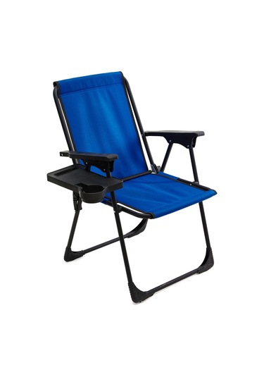 Natura Bardaklıklı Kamp Sandalyesi - Mavi