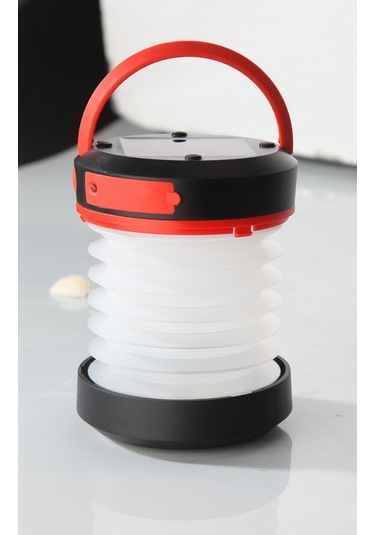 Solar Kamp Led Fener Ve Powerbank 800 Mah - Kırmızı Çok Renkli