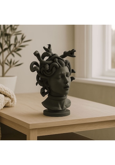 Medusa Heykeli Dekoratif Büst-fibrika Store