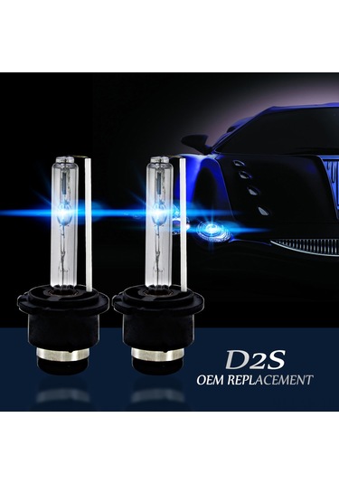 Vkemall D2s Xenon Far Ampulü 35w 6000k Işık Gücü Çift Paket Çok Renkli
