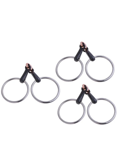 Homyl Copper Link Eggbutt Kantarma Halkası At Için Kantarması 105mm Gümüş