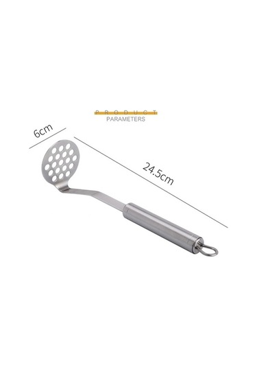 Pazly Cbtx 304 Paslanmaz Çelik Patates Ezici Bebek Maması Takviyesi Aracı Çok Renkli