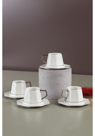 Karaca  Zeher 6 Kişilik Kahve Fincanı Takımı 90 ml