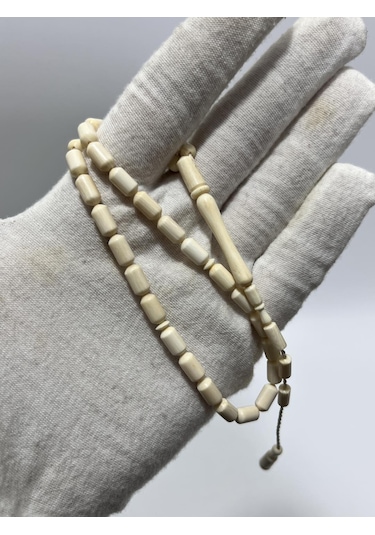 Kesme Fildişi Tesbih 9,10 Gram - Koleksiyonluk Fil Dişi Tespih