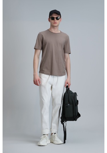 Lufian Junya Erkek Basic Tisört Deve Tüyü Deve Tüyü 111020203100440 111020203100440 Kahverengi