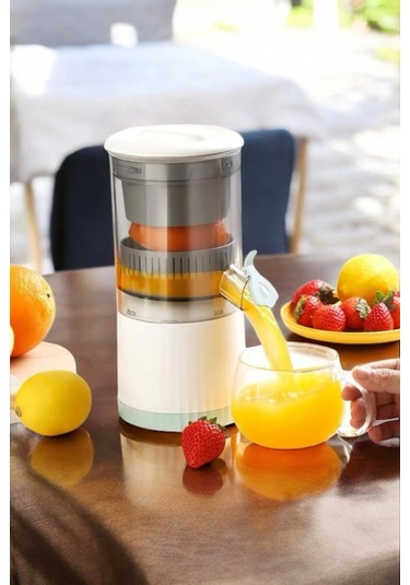 Katı Meyve Sıkacağı Taşınabilir Usb Şarjlı Pratik Paslanmaz Çelik Bıçaklı Çok Renkli