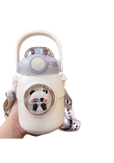 Büyük Kapasiteli 316 Paslanmaz Çelik Termos Bardak Beyaz