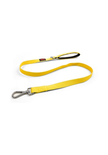 Kedi Köpek Sevk & Gezdirme Kayışı SARI M 130 x 2cm