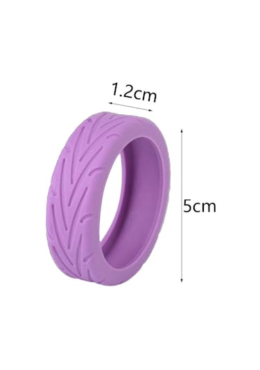 Homyl 4 Parça Bagaj Jant Kapakları Bavul Ofis Koltuğu Mor Mor