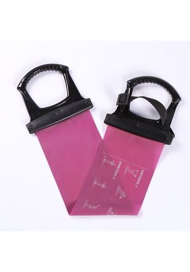 Jian Fan Yeni Lateks Yoga Ralli Kemeri Fiziki Ekipmanlar Açık Pembe