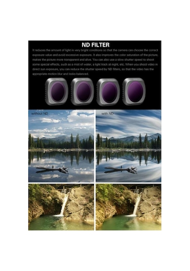 DJI Mavic 2 Pro Kamera Lens Filtresi 3 Lü Set Mucv Cpl Nd8