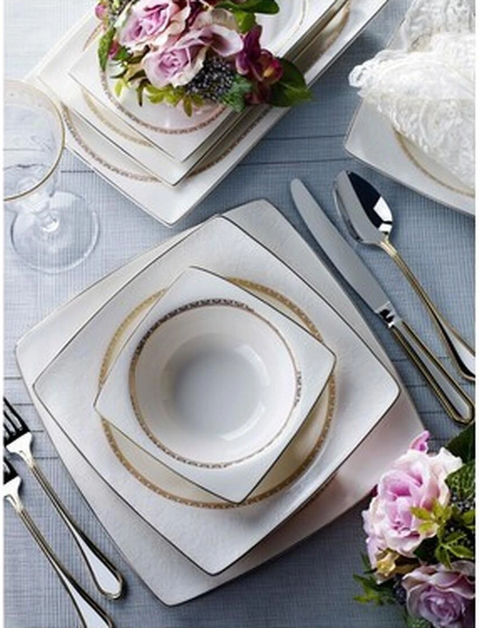 Pierre Cardin Pierre Cardin Allison 60 Parça Yemek Takımı 60 Parça Süt Beyazı