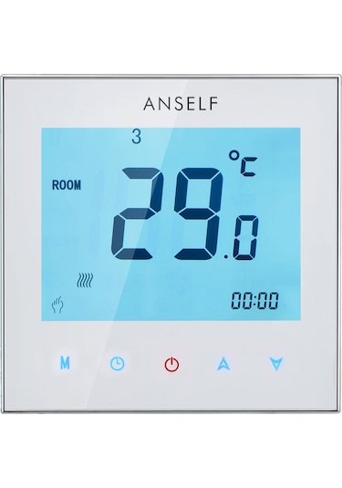 Leezsing 5a 110-230v Haftalık Programlanabilir Lcd Ekran Dokunmatik Ekran Su Isıtma Termostatı Oda Sıcaklık Kontrol Cihazı