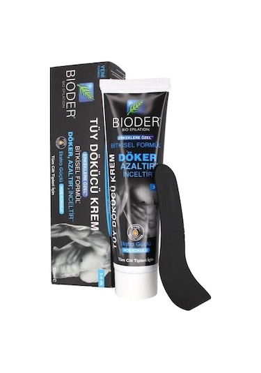 Bioder Erkekler İçin Bitkisel Tüy Dökücü Krem 2 x 100 ML