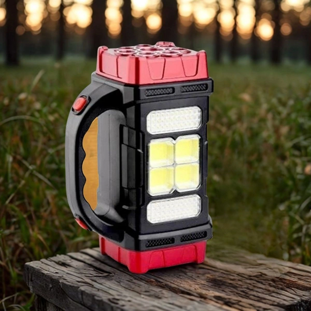 Sıladanal Çok Fonksiyonlu Elde Güneş Enerjili Lamba - 38w Siyah