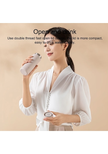 Xiaomi Mijia Termos Bardak Cep Sürümü 350 ML Pembe