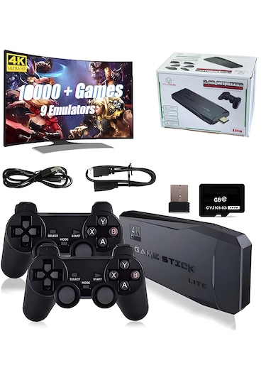 Yues M8 Oyun Konsolu 4k 64 Gb Oyun Yüklü Çift Kollu Hdmi Uyumlu