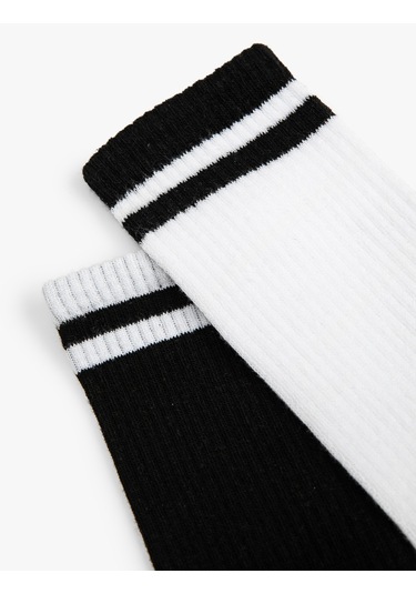 Koton Kolej Soket Çorap Seti 2'li Multıcolor 3sam80131aa Mavi