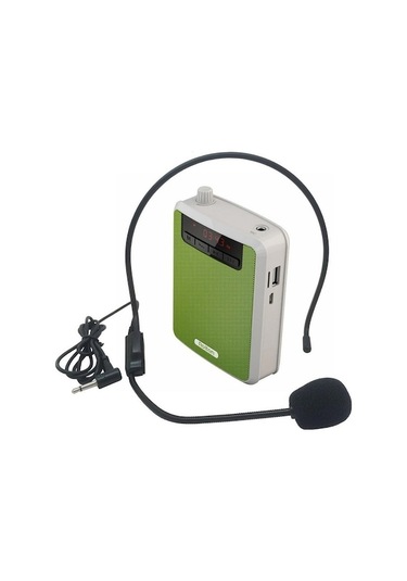 Rogfer Rolton K300 Taşınabilir Ses Amplifikatörü Fm Radyo / Mp3'ü Destekler Yeşil