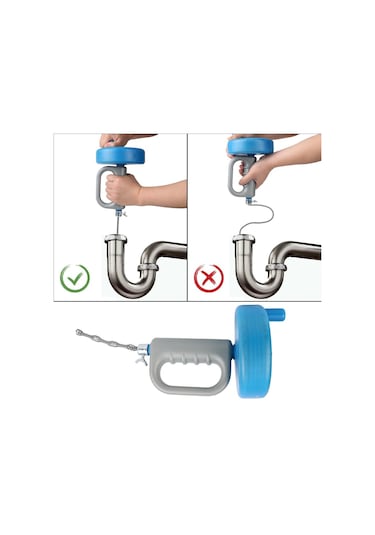 Kanalizasyon Borusu Piston Araştırmak Banyo Mutfak Temizleme Araçları 5/7/10 Metre El Tuvalet Lavabo Drenaj Açıcı 7m