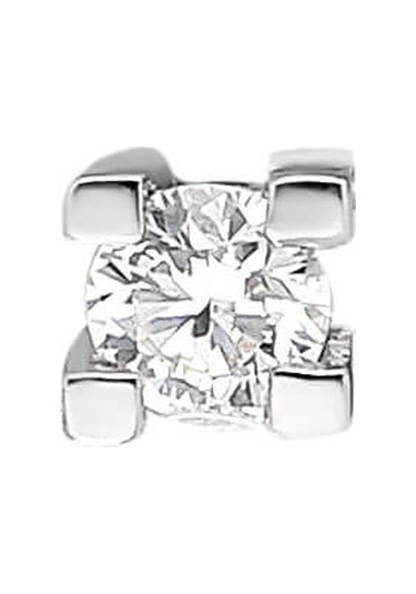 Sirius F Renk 0.06 Karat Tektaş Erkek Küpesi  0804E0125