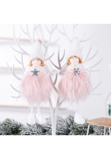 Dofolink Pembe Gümüş İpli Yün Kar Tanrıçesi, Noel Ağacı Süsü, Ev Dekorasyonu, Elden Yapımı, Hediyelik, Konforlu Ve Pratik Kullanim