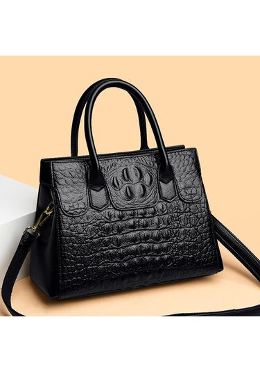 Kadın Çantası Yeni Moda Büyük Kapasiteli Çanta Anne Haberci Çantası Tote Çanta Dayanıklısiyah Diğer