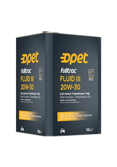 Opet 20W-30 Fulltrac Fluid III Şanzıman Yağı 16 L