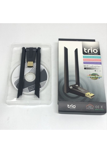 Trio Wifi Adaptör 600mbps Çift Anten