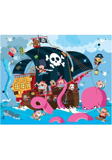 Pirates Giant Puzzle Canlı Renkler