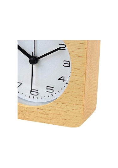 Trendooze Suntek Sessiz Saati, Saat, Rengi Masa İçin Çocuklar Çalar Basit Ahşap Vs