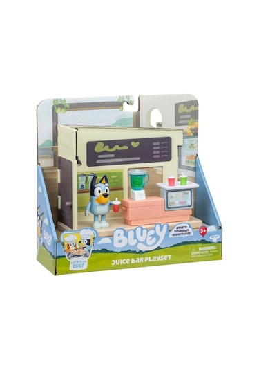 Blueyplus Bluey Meyve Suyu Barı Mini Oyun Seti Figürlü Çocuk Oyun Alanı 7 Cm 18920