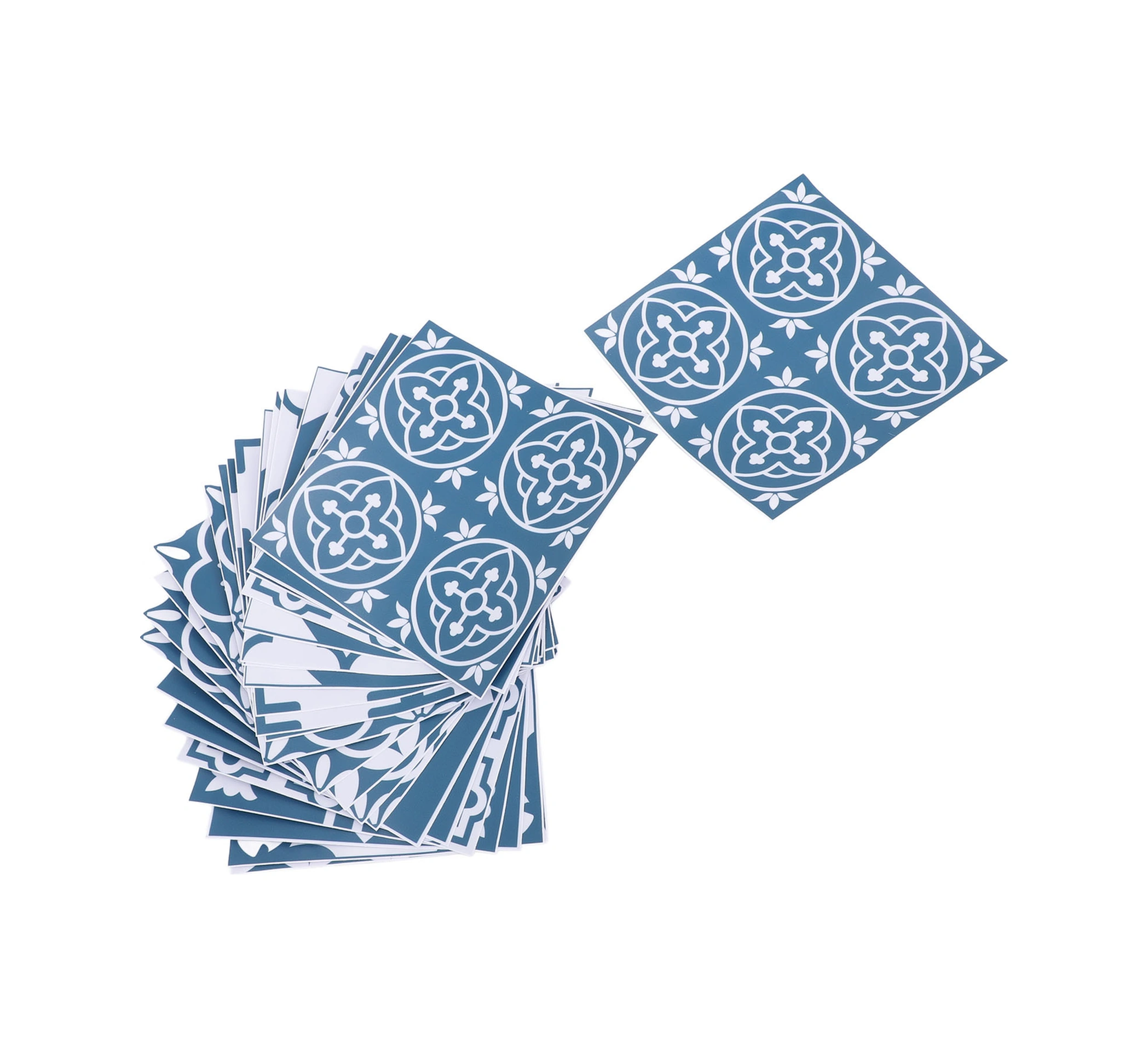 Geeroyoo 24 Adet Pvc Mdf Duvar Sticker, Suya Ve Yağa Dayanıklı, Otomatik Yapışkan, 15x15cm, Mutfak/banyo Dekorasyonu, Zanaatî Çiçek Desenli Diğer