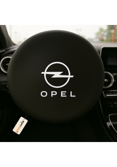 Opel Araba Penye Kumaş Direksiyon Kılıfı Siyah - Direksiyon Koruyucu Kılıf Siyah