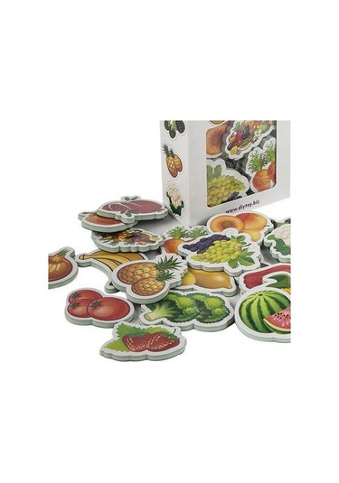 Diytoy Manyetik Meyveler Ve Sebzeler 26 Parçalı Magnet Meyve