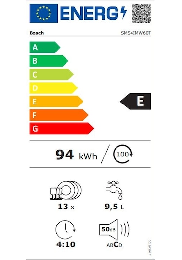 Bosch SMS4IMW60T 6 Programlı 13 Kişilik Bulaşık Makinesi