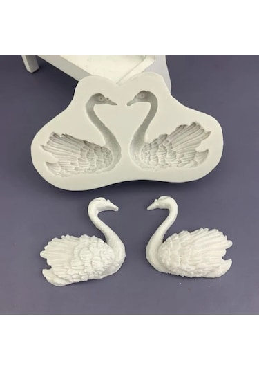 Maiyame Simetrik Silikon Kalıp: Dıy Pasta, Keton, Aromaterapi Jips Ve Epoksi Reçine Dekorasyonu İçin Çiftlü Tasarım Beyaz