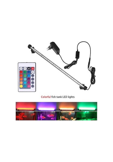 Silkroadselect 39cm Beyaz Stil Akvaryum Işığı Led Su Geçirmez Balık Tankı Işık Sualtı Balık Lambası Akvaryum Dekorasyon Aydınlatma Bitki Lambası Cm 220v Ab Güç Beyaz