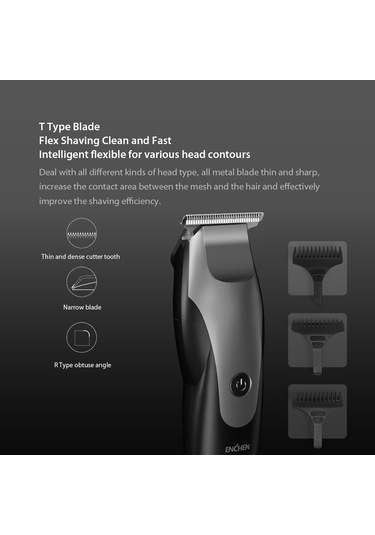 Moveevo Enchen Hummingbird Elektrikli Saç Kesme Makinesi Usb Şarjlı Tıraş Makinesi Saç Kesme Makinesi 3 Saç Tarağıyla Erkekler