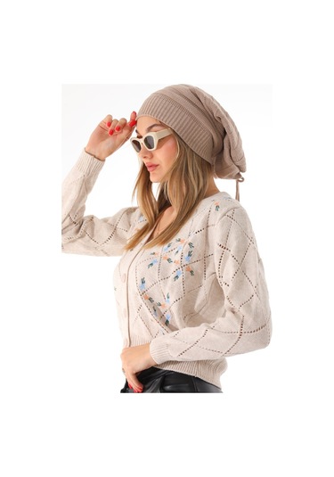Kadın İpli Bej Bere Bej