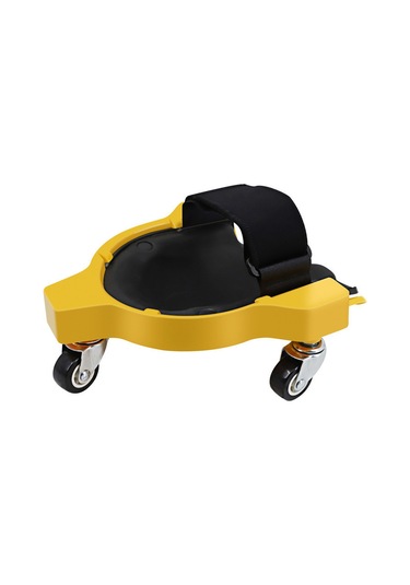 Monyee Siyah Tekli Seramikçiler İçin Kaydırmalı Dürtüye Dayanıklı Dizlik - Universal Tekerlekli Kolay Taşınabilir Koruyucu Yastık