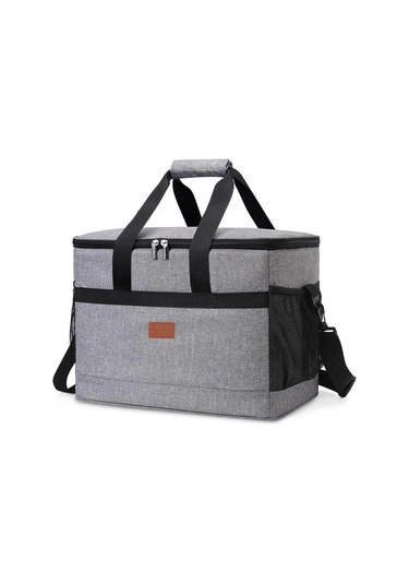 Jialan 35l Büyük Kapasiteli Katlanabilir Soğutucu Çanta gri Gri