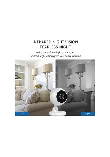 Aubyhe Ev Güvenlik Kamerası 1080p Full Hd - 360 Döner Lens, İki Yönlü Ses, Hareket Algılama Ve İr Kamera Gecesi Görüşü