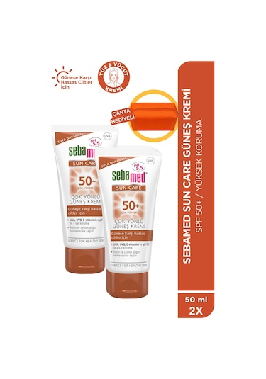 Sebamed Sun Care 2 x 50 ML + Makyaj Çantası